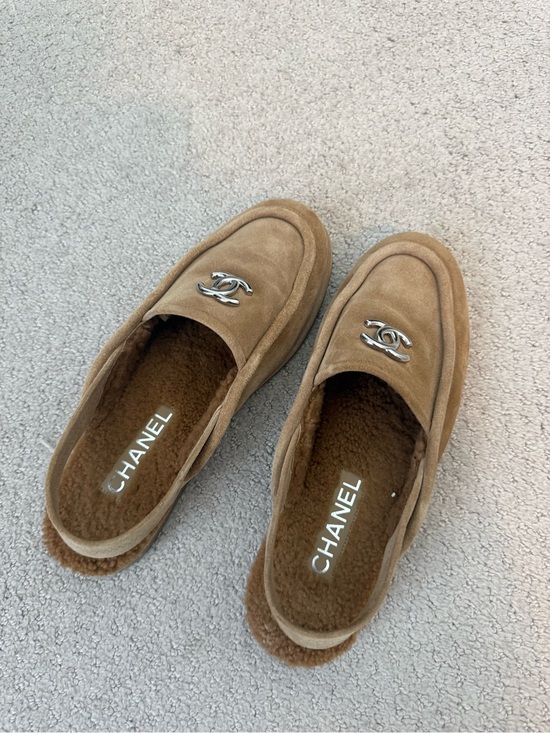CHANEL Shoes - Chanel kidskin sling back loafers size 9.5